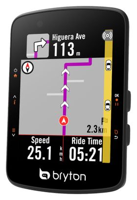 Ciclocomputer GPS Bryton Rider 310H Con Sensore Frequenza Cardiaca – Nero, Bluetooth E 2.4GHz