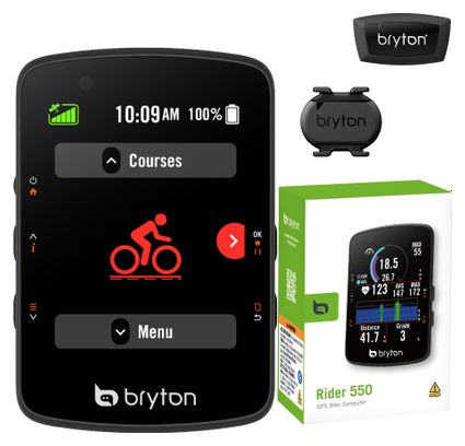 Bryton Rider 550 D GPS computer + cadans/hartslagsensor
