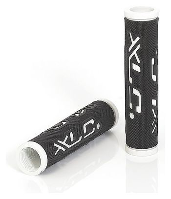 XLC Grips Bi-couleur Noir Blanc 125 mm