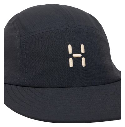 Haglöfs Brand Five-Panel Cap, Black, Unisex 