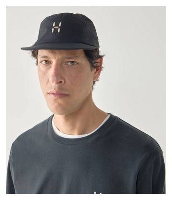 Haglöfs Brand Five-Panel Cap, Black, Unisex 
