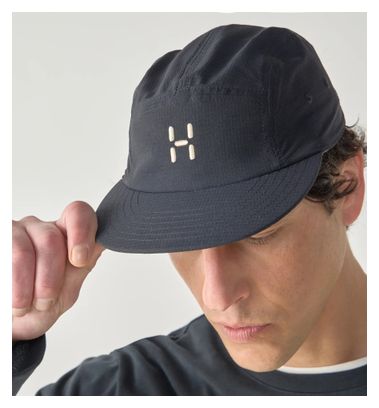 Haglöfs Brand Five-Panel Cap, Black, Unisex 