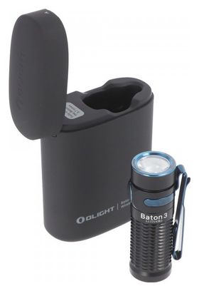 Olight Baton 3 Premium Edition  lampe de poche à LED Baton 3 avec étui de chargement noir  chargement sans fil  avec...