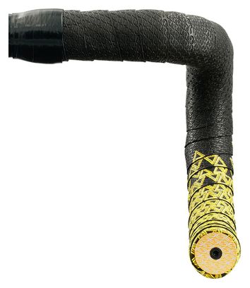 Ruban de Cintre Deda Loop Jaune/Noir avec Bouchons