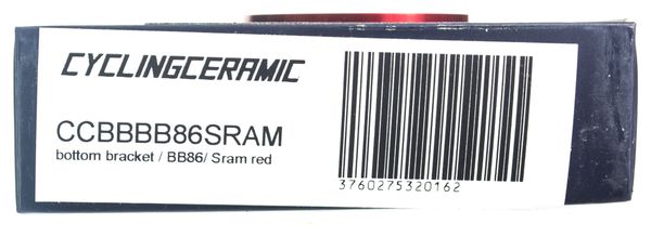 CyclingCeramic Innenlager BB86 Sram GXP Rot