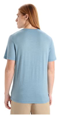 Icebreaker Tech Lite II Light Blue Merino Short Sleeve T-Shirt