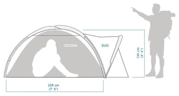 Crua Duo Combo-tente légère-2 personnes + Cocon Culla-Vert