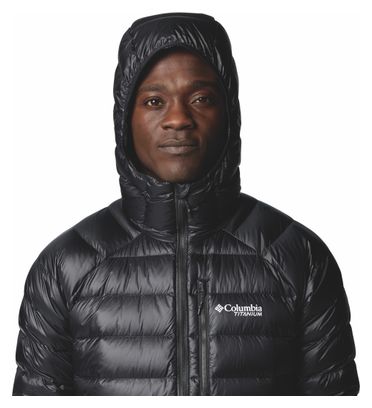 Columbia Arctic Crest Hooded Down Jacket Zwart