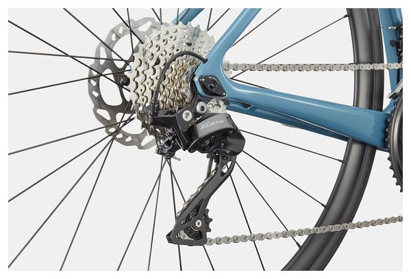 Vue latérale du Cannondale SuperSix EVO 4 2025 bleu storm cloud