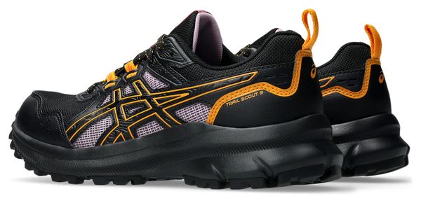 Chaussures Trail Asics Trail Scout 3 Noir/Orange Femme