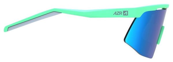 AZR Team JR Matte Green/Screen Green Multilayer Child Goggles