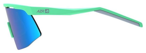 AZR Team JR Matte Green/Screen Green Multilayer Child Goggles