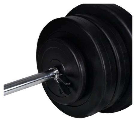 Banc de musculation complet d'entraînement et support de poids jeu d'haltères 60 5 kg 02_0000024