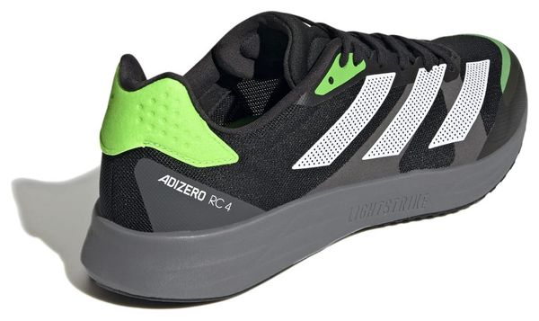 adidas Running adizero RC 4 Black Green Men's Shoe