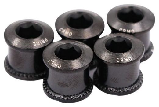 Pride Bolt/Nuts Chainring Vortex Chromoly 6.5mm Black