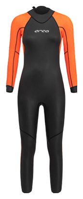 Traje de neopreno Orca para mujer Vitalis Hi-Vis Open WaterNegro/Naranja