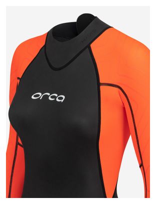 Orca Women's Vitalis Hi-Vis Open Water Wetsuit Black/Orange