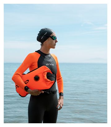 Orca Women's Vitalis Hi-Vis Open Water Wetsuit Black/Orange