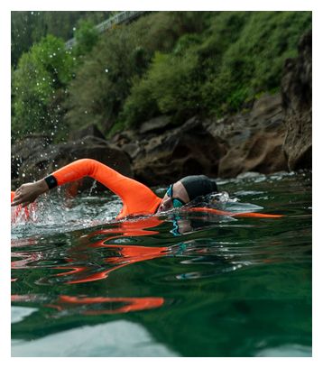 Orca Women's Vitalis Hi-Vis Open Water Wetsuit Black/Orange