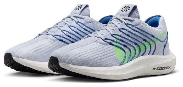 Hardloopschoenen Nike Pegasus Turbo Flyknit Next Nature Grijs Blauw Groen