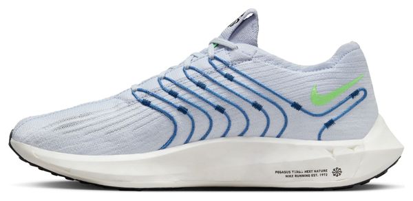 Zapatillas de Running Nike <strong>Pegasus Turbo Flyknit Next Nature</strong> Gris Bleu Vert