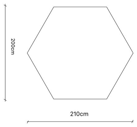 Zeltunterlage Samaya Equipment Footprint 2.5 Grau