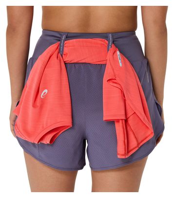 Asics Road 3.5in Violet Women's 2-in-1 Short