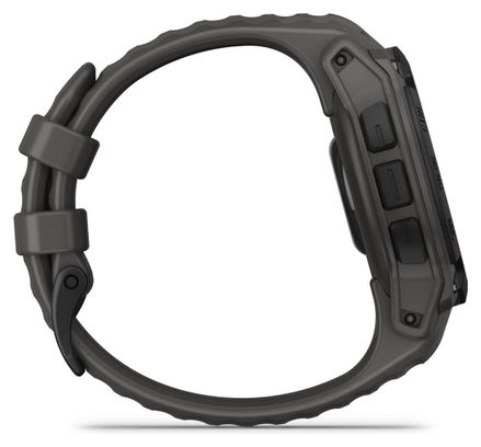 Montre GPS Garmin Instinct E - 40 mm Noir avec Bracelet en Silicone Gris Charcoal