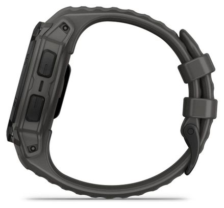 Montre GPS Garmin Instinct E - 40 mm Noir avec Bracelet en Silicone Gris Charcoal