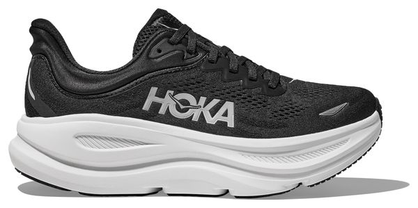 Zapatillas Running Hoka Bondi 9 Large Negro/Blanco, Mujer