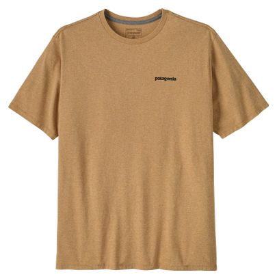 Maglietta Patagonia P-6 Logo Responsibili-Tee Giallo Uomo