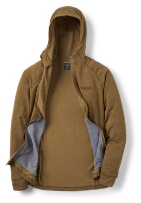 RAB Nexus Hoody Uomo in pile marrone