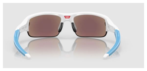 Lunettes Enfant Oakley Flak XXS Polished White / Prizm Sapphire / Ref. OO9008-0658