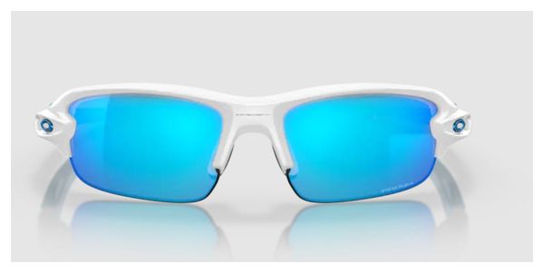 Occhiali da sole Oakley Flak XXS per bambini Bianco lucido / Prizm Sapphire / Ref. OO9008-0658