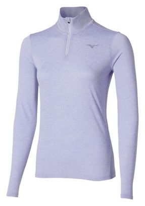 Women's 1/2 Zip Mizuno Core Impulse Blue Top