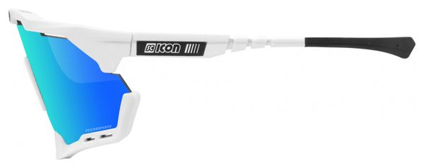 Scicon Sports Aeroshade XL Lunettes De Soleil De Performance Sportive (Multimirror Bleu Scnpp/Luminosité Blanche)