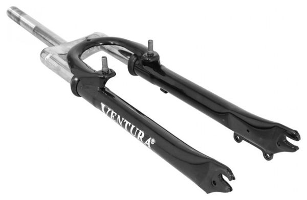 Fourche VTT Alu – Débattement 80mm, Pivot Fileté 1'' (22.2mm) – Noir Mat – NEUVE