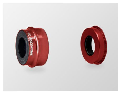 CyclingCeramic pedalier BB Right Pressfit 46-24 Shimano Red