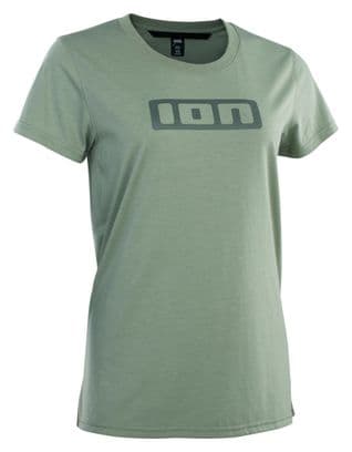 ION Bike Logo SS DR Grün Damen T-Shirt