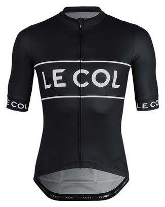 Maillot Manches Courtes Le Col Sport Logo Noir