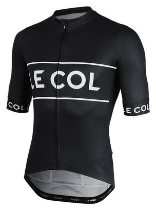 Maillot Manches Courtes Le Col Sport Logo Noir