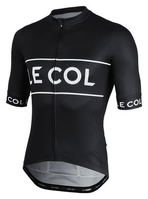 Le Col Sport Logo Short Sleeve Jersey Black