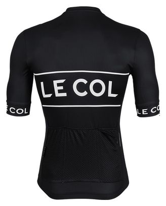 Le Col Sport Logo Short Sleeve Jersey Black
