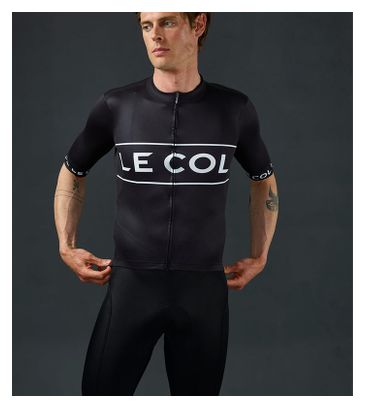 Le Col Sport Logo Short Sleeve Jersey Black