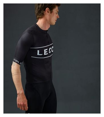 Le Col Sport Logo Short Sleeve Jersey Black