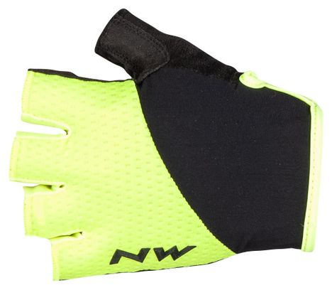 Par de guantes cortos Northwave Fast Yellow / Black