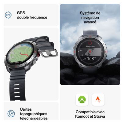 Reloj GPS Polar Grit X2 Pro Gris Piedra
