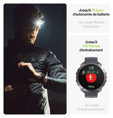 Reloj GPS Polar Grit X2 Pro Gris Piedra