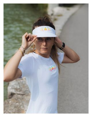 Visiera Compressport Pro Racing Ironman 2026 Bianca