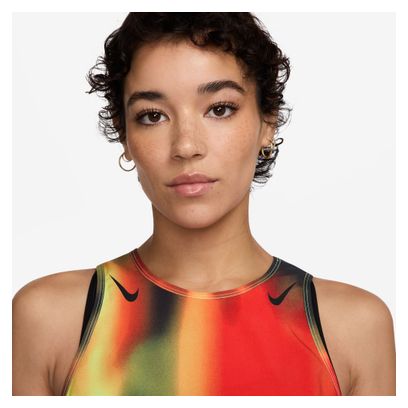 Débardeur Nike Dri-Fit ADV Aeroswift Crop Rouge Jaune Noir Femme